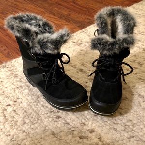 Black Snow Boots